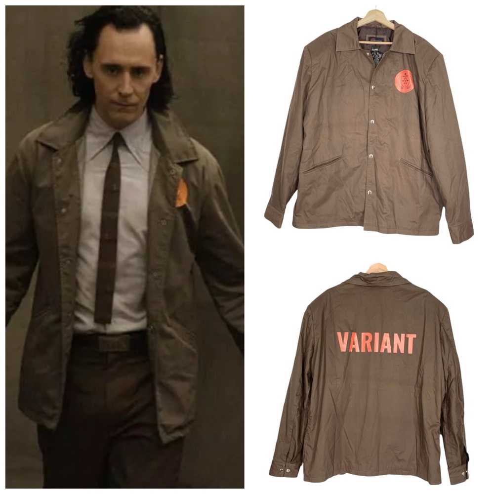 Men's TVA Loki Variant Cotton Jacket Variant on the Back Size 3XL NWT